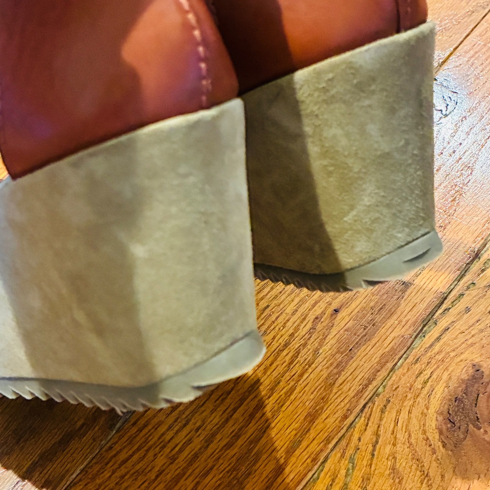 Pedro Garcia Wedge Sandals Womens 39 Brown Leather Platform Ankle Strap Spain - Picture 5 of 11